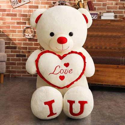 Honey | Oso de Peluche Gigante con Corazón Love - StilfulltStuffed animalsGROTEKNUFF-80CMR-A15X80cmRoodHoney | Oso de Peluche Gigante con Corazón Love