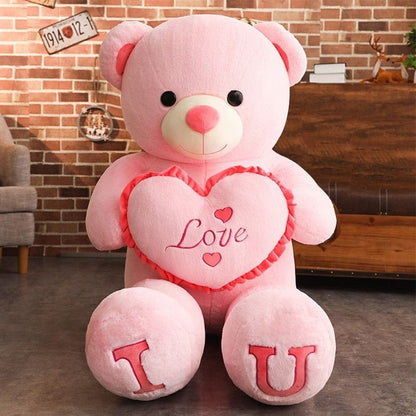 Honey | Oso de Peluche Gigante con Corazón Love - StilfulltStuffed animalsGROTEKNUFF-80CMR-JJAA80cmRozeHoney | Oso de Peluche Gigante con Corazón Love