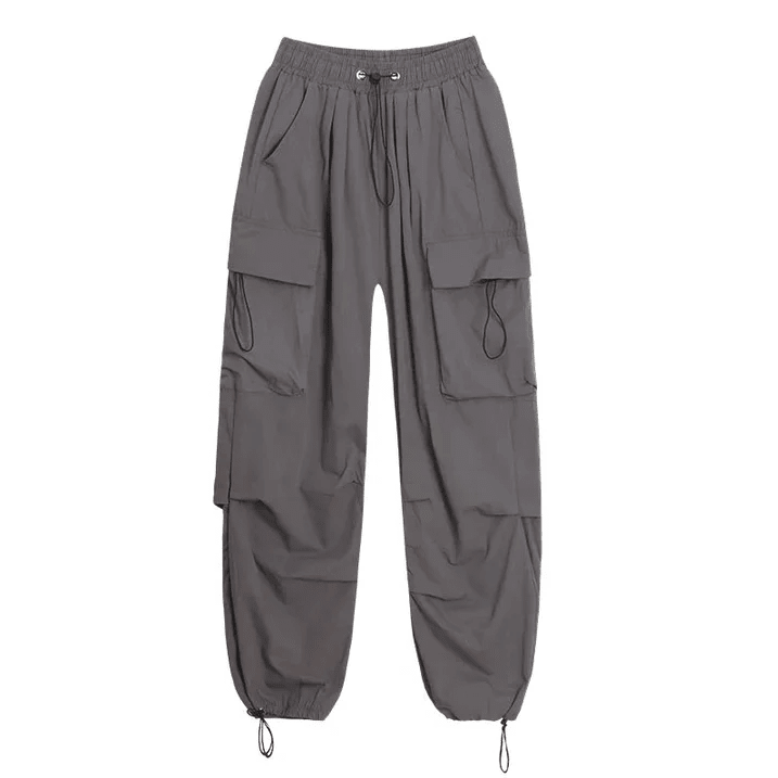 Ilaria | Pantalón Cargo Ancho Estilo Paracaídas - StilfulltWomen's pantsSKU_1778869447319_563GrisSIlaria | Pantalón Cargo Ancho Estilo Paracaídas