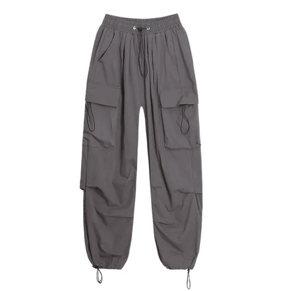 Ilaria | Pantalón Cargo Ancho Estilo Paracaídas - StilfulltWomen's pantsSKU_1778869447319_563GrisSIlaria | Pantalón Cargo Ancho Estilo Paracaídas