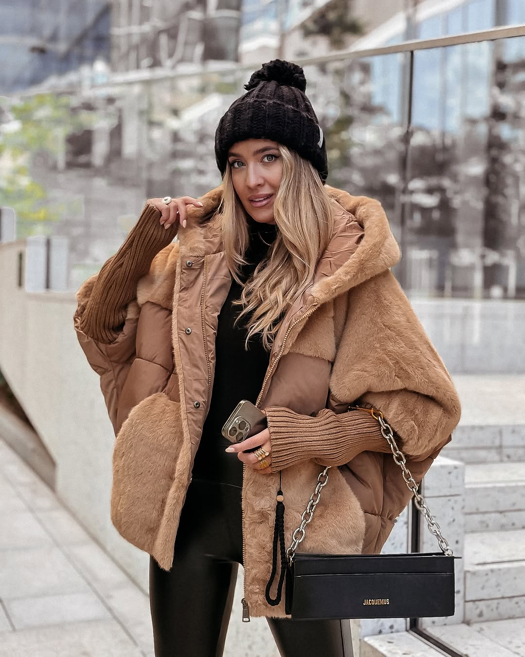 Ilvie | Chaquetón Acolchado Oversize con Capucha - StilfulltWomen's jacketsCJYD217464219SHCamelSIlvie | Chaquetón Acolchado Oversize con Capucha