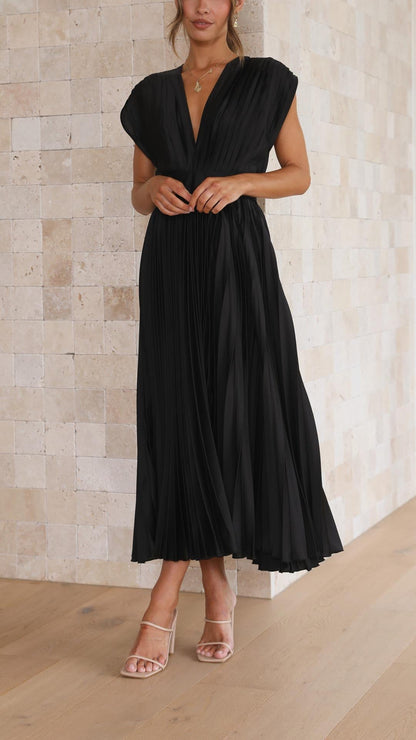 Ilvra | Klänning med djup urringning Elegant och raffinerad - StilfulltdressD3-YB403005SvartSIlvra | Klänning med djup urringning Elegant och raffinerad