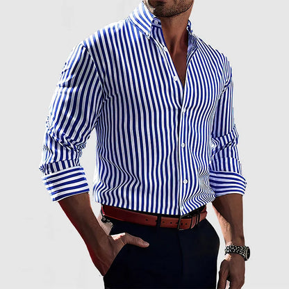 Beckett | Camisa de Rayas de Algodón para Hombre