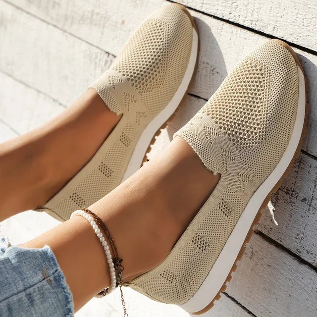 Inés | Zapatillas Sin Cordones de Punto con Suela Antideslizante - StilfulltWomen's shoes2G2YSGU7Albaricoque36Inés | Zapatillas Sin Cordones de Punto con Suela Antideslizante