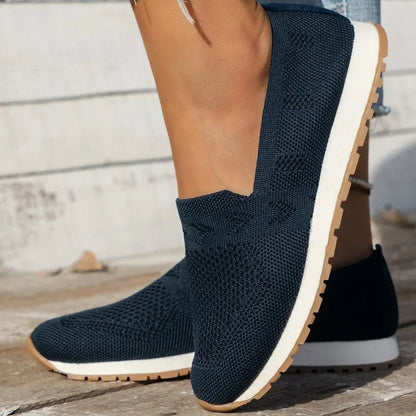 Inés | Zapatillas Sin Cordones de Punto con Suela Antideslizante - StilfulltWomen's shoesAIL4K74XAzul marino36Inés | Zapatillas Sin Cordones de Punto con Suela Antideslizante