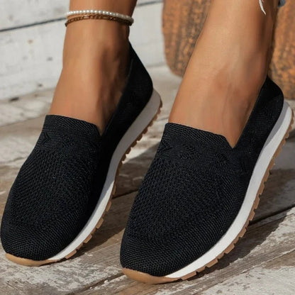 Inés | Zapatillas Sin Cordones de Punto con Suela Antideslizante - StilfulltWomen's shoesAIL4K74XAzul marino36Inés | Zapatillas Sin Cordones de Punto con Suela Antideslizante