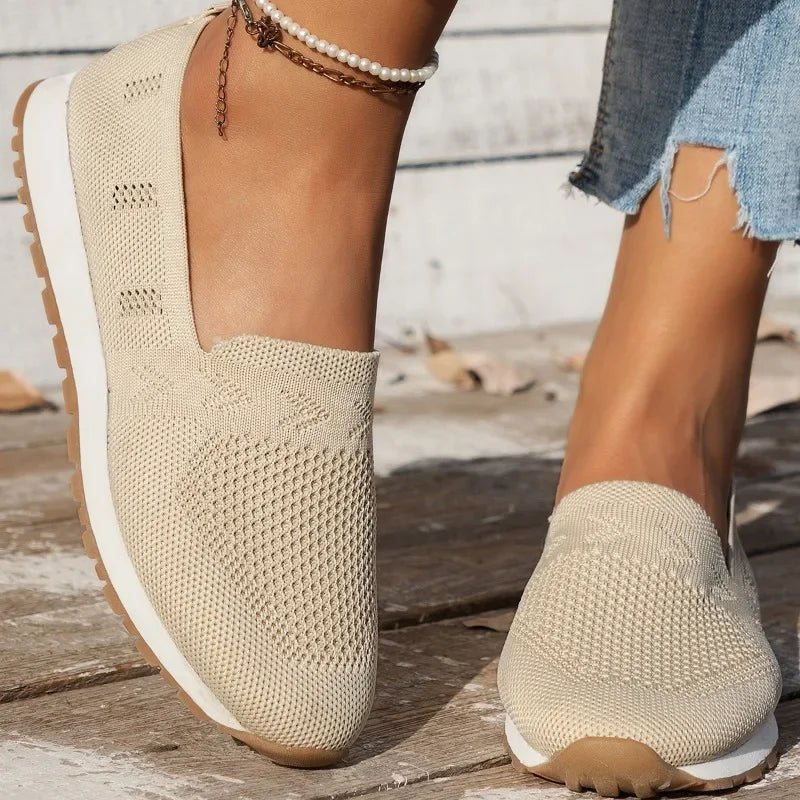 Inés | Zapatillas Sin Cordones de Punto con Suela Antideslizante - StilfulltWomen's shoesAIL4K74XAzul marino36Inés | Zapatillas Sin Cordones de Punto con Suela Antideslizante