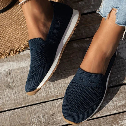 Inés | Zapatillas Sin Cordones de Punto con Suela Antideslizante - StilfulltWomen's shoesAIL4K74XAzul marino36Inés | Zapatillas Sin Cordones de Punto con Suela Antideslizante