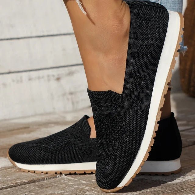Inés | Zapatillas Sin Cordones de Punto con Suela Antideslizante - StilfulltWomen's shoes18SSGK75Negro36Inés | Zapatillas Sin Cordones de Punto con Suela Antideslizante