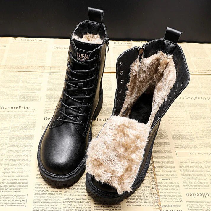 Juniper | Botines Negros Forrados de Invierno - StilfulltWomen's shoesstel90580lara35Juniper | Botines Negros Forrados de Invierno
