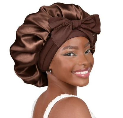 Juniper | Gorro de Dormir de Satén con Lazo - StilfulltWomen's nightweargB1747242489855152035MarrónJuniper | Gorro de Dormir de Satén con Lazo