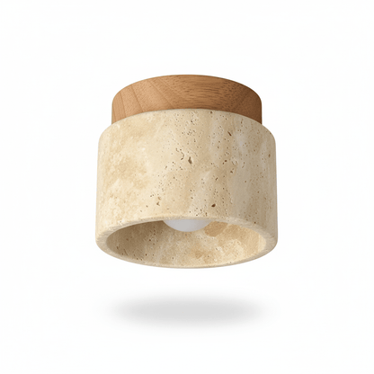 Kaito | Plafón de Techo Efecto Travertino Estilo Japonés - StilfulltCeiling lampNENBFZ2HMaderaKaito | Plafón de Techo Efecto Travertino Estilo Japonés