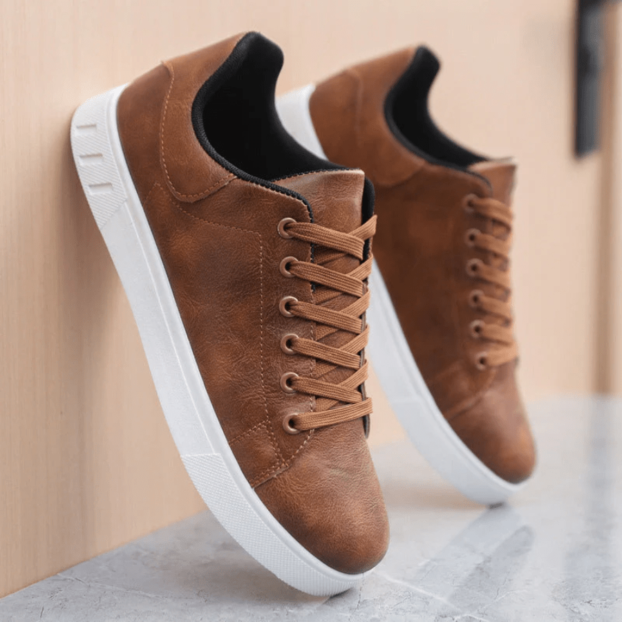 Kalvin | Zapatillas Bajas de Piel Sintética - StilfulltMen's shoesDSHD4-YC301003Marrón41Kalvin | Zapatillas Bajas de Piel Sintética