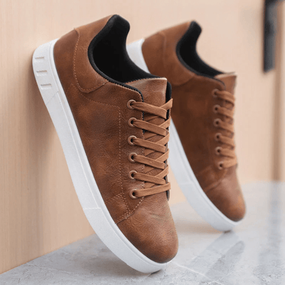 Kalvin | Zapatillas Bajas de Piel Sintética - StilfulltMen's shoesDSHD4-YC301003Marrón41Kalvin | Zapatillas Bajas de Piel Sintética