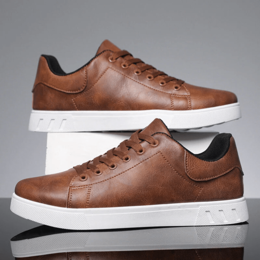 Kalvin | Zapatillas Bajas de Piel Sintética - StilfulltMen's shoesDSHD4-YC301003Marrón41Kalvin | Zapatillas Bajas de Piel Sintética