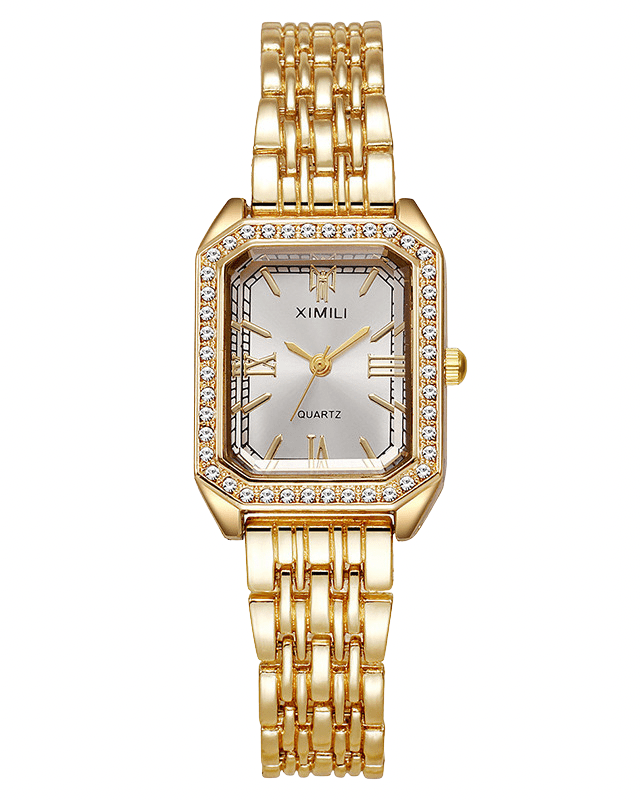 Katherine gold-tone crystal bracelet watch