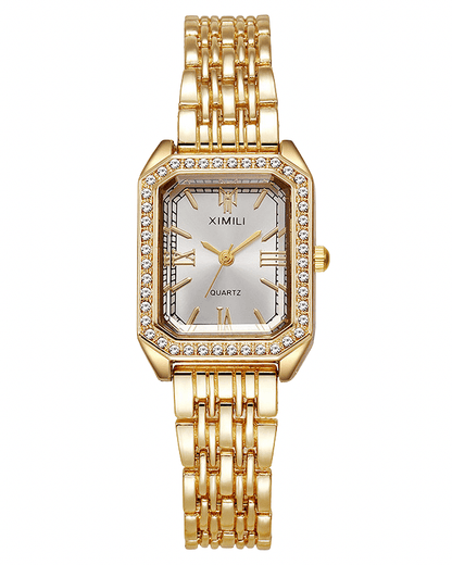 Katherine gold-tone crystal bracelet watch