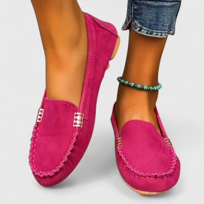 Kensington | Mocasines de Ante con Detalle Metálico - StilfulltWomen's shoesRosa35Kensington | Mocasines de Ante con Detalle Metálico