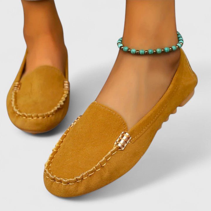 Kensington | Mocasines de Ante con Detalle Metálico - StilfulltWomen's shoesTurquesa35Kensington | Mocasines de Ante con Detalle Metálico