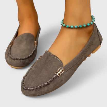 Kensington | Mocasines de Ante con Detalle Metálico - StilfulltWomen's shoesTurquesa35Kensington | Mocasines de Ante con Detalle Metálico