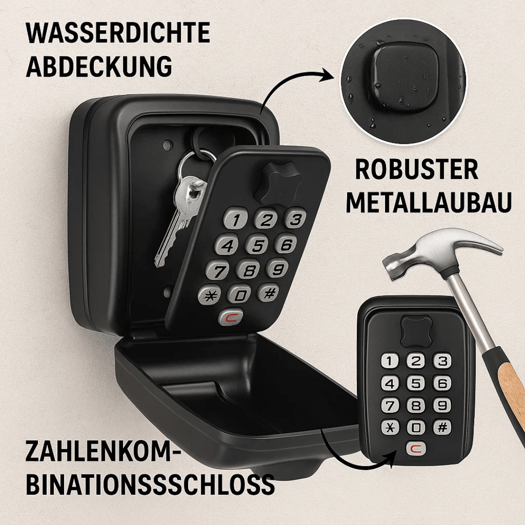 Keyhaven | Caja de Seguridad para Llaves Exterior de Pared - StilfulltHome securityWEERBESTEN-VAR-CCPFKeyhaven | Caja de Seguridad para Llaves Exterior de Pared