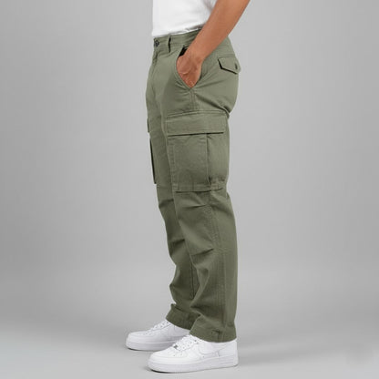 Knox | Pantalón Cargo Holgado con Bolsillos Laterales - StilfulltMen's pantsGrisSKnox | Pantalón Cargo Holgado con Bolsillos Laterales