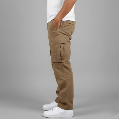 Knox | Pantalón Cargo Holgado con Bolsillos Laterales - StilfulltMen's pantsGrisSKnox | Pantalón Cargo Holgado con Bolsillos Laterales