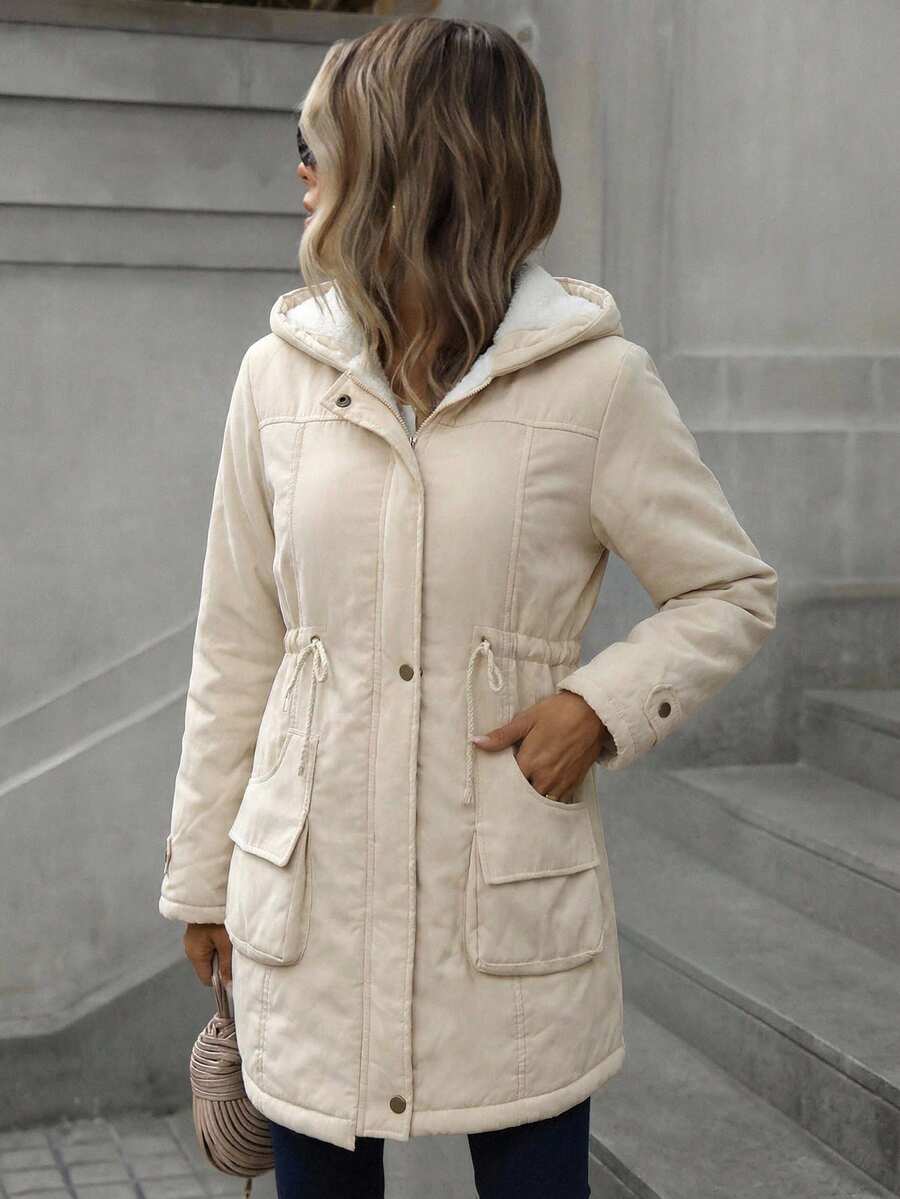 Lærke | Varm Teddyforet Parka med Hætte - StilfulltWomen's jacketsSortEU 36 (S)Lærke | Varm Teddyforet Parka med Hætte