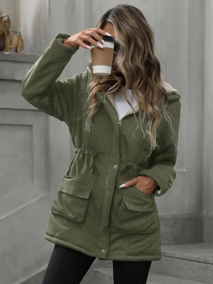 Lærke | Varm Teddyforet Parka med Hætte - StilfulltWomen's jacketsSortEU 36 (S)Lærke | Varm Teddyforet Parka med Hætte
