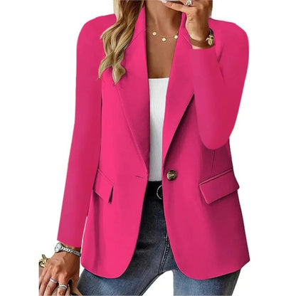 Lara | Blazer Clásica de un Botón - StilfulltWomen's jacketsDWOD1-NE269007RosaSLara | Blazer Clásica de un Botón