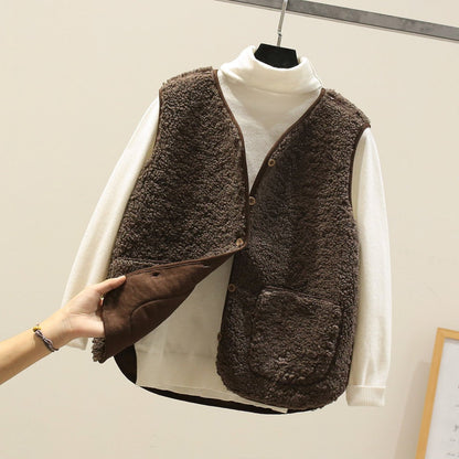 Lennart | Chaleco Borreguito Abotonado de Invierno - StilfulltMen's vestsSKU_1777877174987_578CaquiSLennart | Chaleco Borreguito Abotonado de Invierno