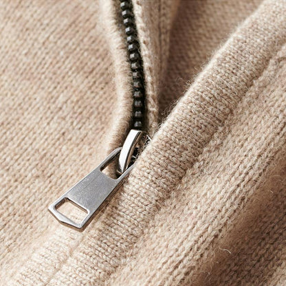Lennox | Jersey de Punto Fino con Media Cremallera - StilfulltMen's sweatersNegroSLennox | Jersey de Punto Fino con Media Cremallera