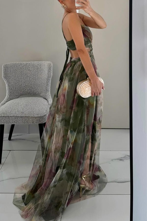 Lisora | Maxiklänning i chiffong med blomstertryck – lätt elegans och sommarstil - StilfulltdressDWOD4-YL593017ViolettSLisora | Maxiklänning i chiffong med blomstertryck – lätt elegans och sommarstil