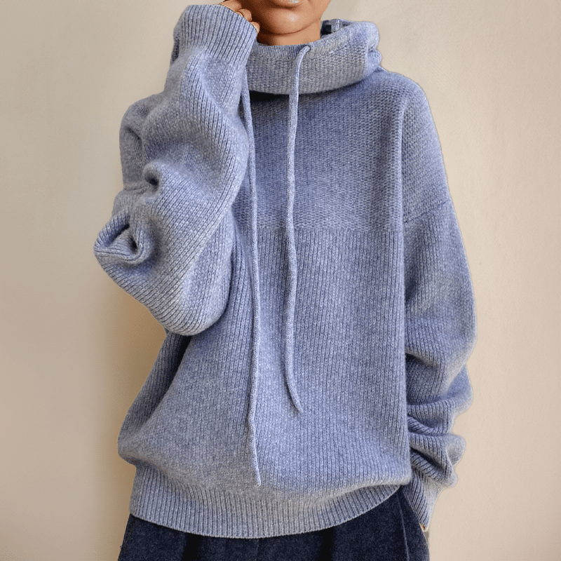 Liva | Blød Oversized Hættetrøje i Strik - StilfulltWomen's sweatersGrønOne sizeLiva | Blød Oversized Hættetrøje i Strik