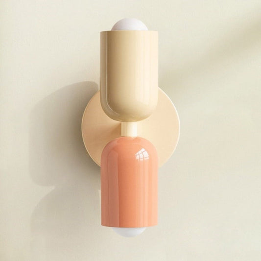LumaDuo | Aplique de Pared Minimalista Bicolor - StilfulltWall lightsNordicGlow - 1Beige RosaLumaDuo | Aplique de Pared Minimalista Bicolor