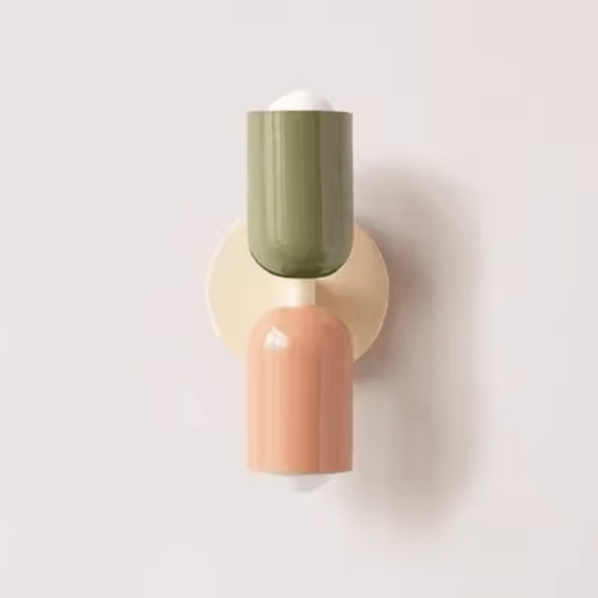 LumaDuo | Aplique de Pared Minimalista Bicolor - StilfulltWall lightsNordicGlow - 3Verde RosaLumaDuo | Aplique de Pared Minimalista Bicolor