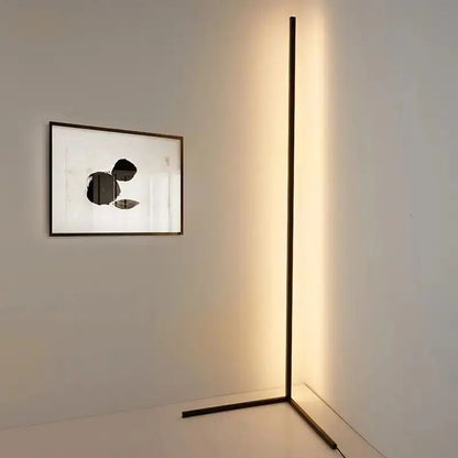 Lumeno | Lámpara de Pie LED de Esquina RGB Regulable - StilfulltFloor lampSMARTRGBHO-ZWART-7QE4BlackNegroLumeno | Lámpara de Pie LED de Esquina RGB Regulable