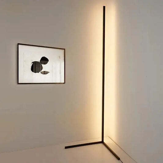 Lumeno | Lámpara de Pie LED de Esquina RGB Regulable - StilfulltFloor lampSMARTRGBHO-ZWART-7QE4BlackNegroLumeno | Lámpara de Pie LED de Esquina RGB Regulable