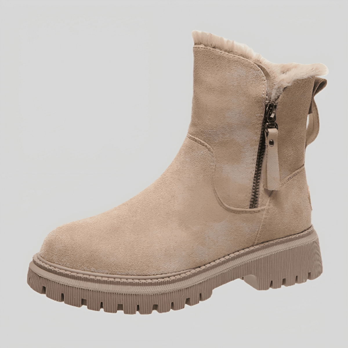 Maren | Botas de Media Caña Forradas de Invierno - StilfulltWomen's shoesCaqui35Maren | Botas de Media Caña Forradas de Invierno