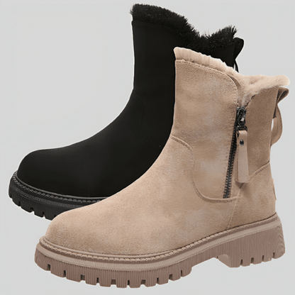 Maren | Botas de Media Caña Forradas de Invierno - StilfulltWomen's shoesCaqui35Maren | Botas de Media Caña Forradas de Invierno