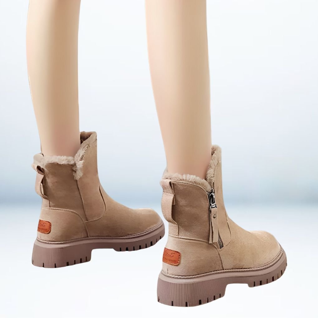 Maren | Botas de Media Caña Forradas de Invierno - StilfulltWomen's shoesCaqui35Maren | Botas de Media Caña Forradas de Invierno
