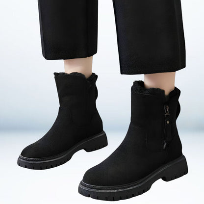 Maren | Botas de Media Caña Forradas de Invierno - StilfulltWomen's shoesNegro35Maren | Botas de Media Caña Forradas de Invierno