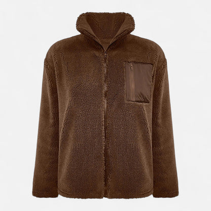 Maren | Chaqueta Teddy Mullida con Capucha - StilfulltWomen's jacketsGrisSMaren | Chaqueta Teddy Mullida con Capucha