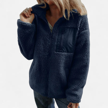 Maren | Chaqueta Teddy Mullida con Capucha - StilfulltWomen's jacketsGrisSMaren | Chaqueta Teddy Mullida con Capucha