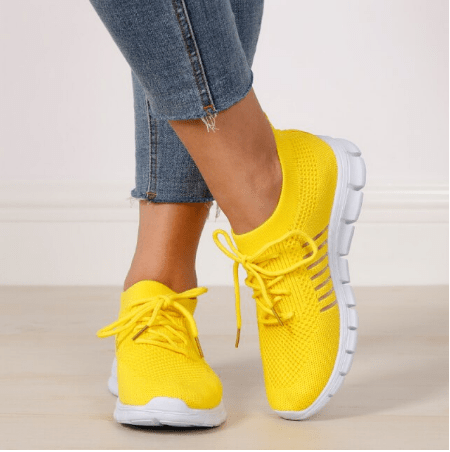 Maren | Zapatillas Deportivas Transpirables de Malla - StilfulltWomen's shoesORTHOPEDIS-GEEL3-5GWEAmarillo35Maren | Zapatillas Deportivas Transpirables de Malla