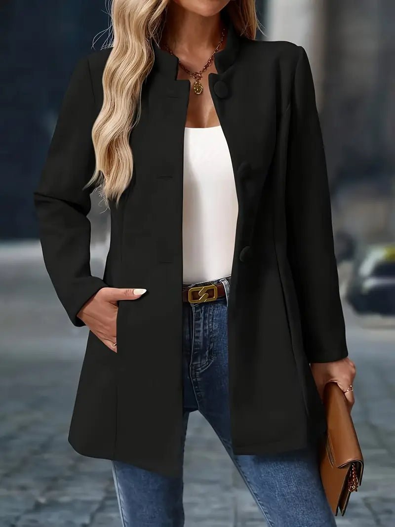 Margaux | Chaqueta Entallada de Cuello Mao - StilfulltWomen's jacketsNegroSMargaux | Chaqueta Entallada de Cuello Mao