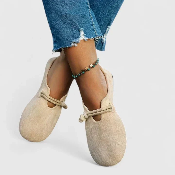 Marlow | Mocasines de Ante con Cordón Trenzado - StilfulltWomen's shoesNegro36.5Marlow | Mocasines de Ante con Cordón Trenzado