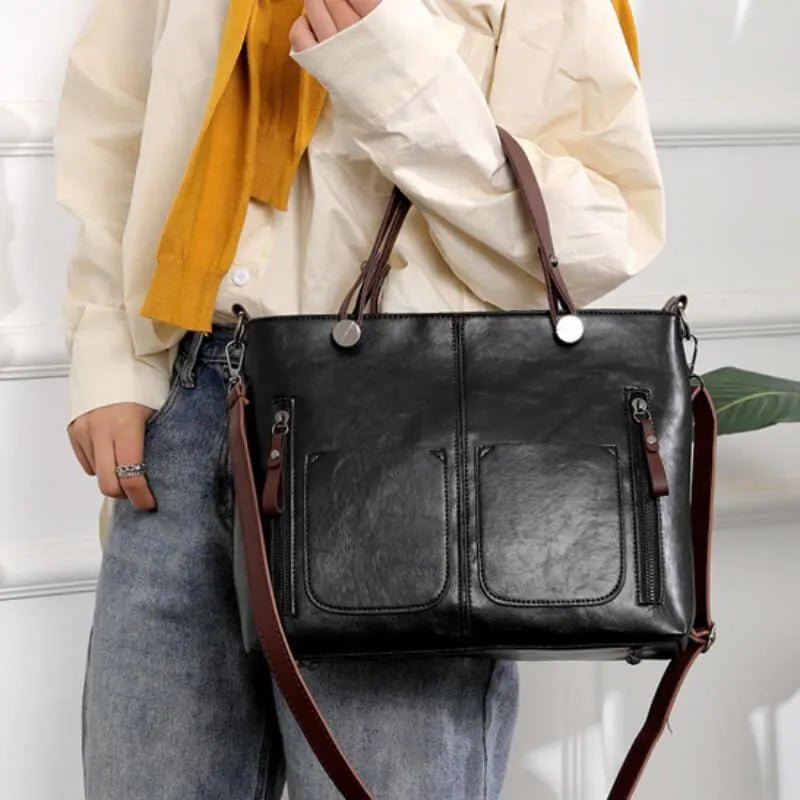 Marlowe | Bolso de Hombro con Bolsillos Frontales - StilfulltWomen's handbagsGN577003GrisMarlowe | Bolso de Hombro con Bolsillos Frontales