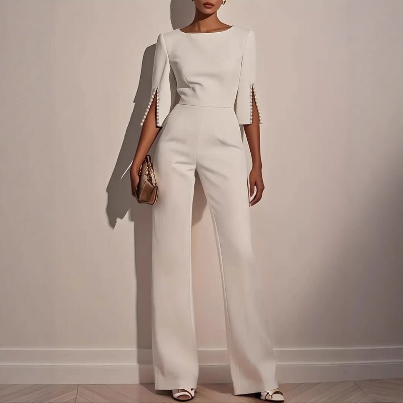 Monroe | Mono de Pierna Ancha con Perlas - StilfulltWomen's jumpsuitsNegroSMonroe | Mono de Pierna Ancha con Perlas