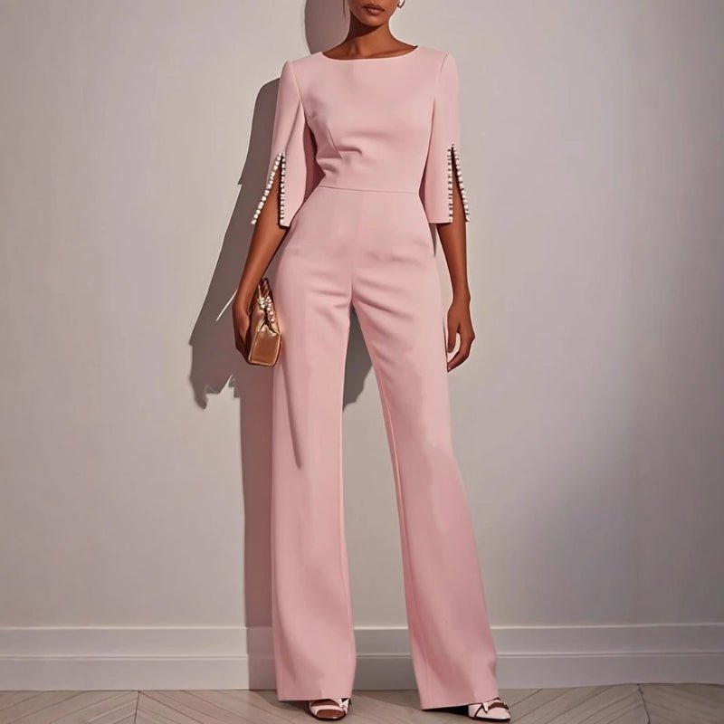 Monroe | Mono de Pierna Ancha con Perlas - StilfulltWomen's jumpsuitsNegroSMonroe | Mono de Pierna Ancha con Perlas